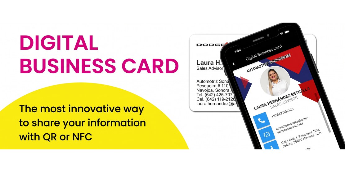 Westpress NFC digital business card, share your info with QR or NFC